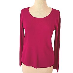 French Laundry Scoop-Neck Ribbed Pullover Sweater